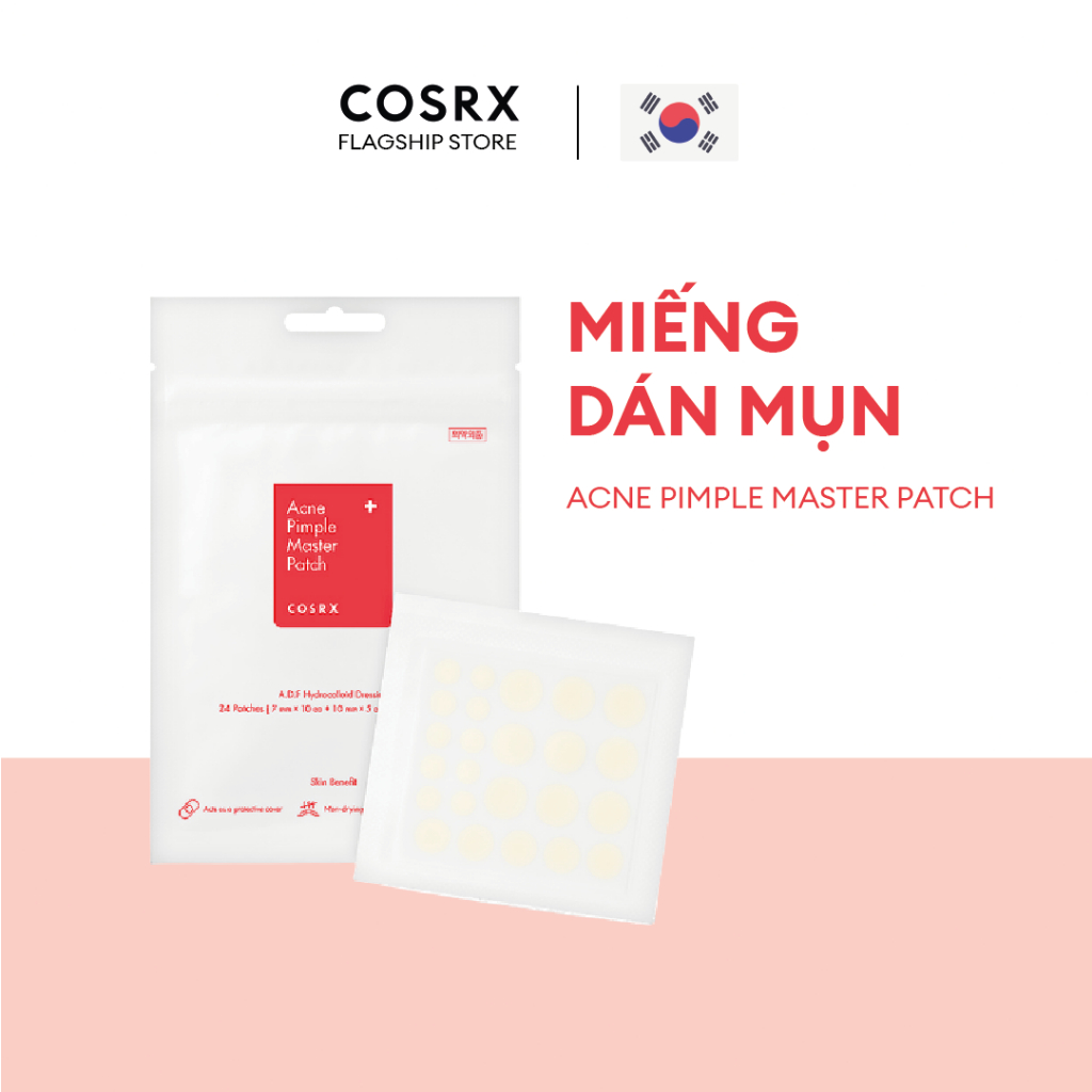 [Mã BMLTM50 giảm đến 50K đơn 99K] Combo Sạch Da  Acne Pimple Master Patch 24 Miếng + Sữa Rửa Mặt Low Ph Good Morning50ml