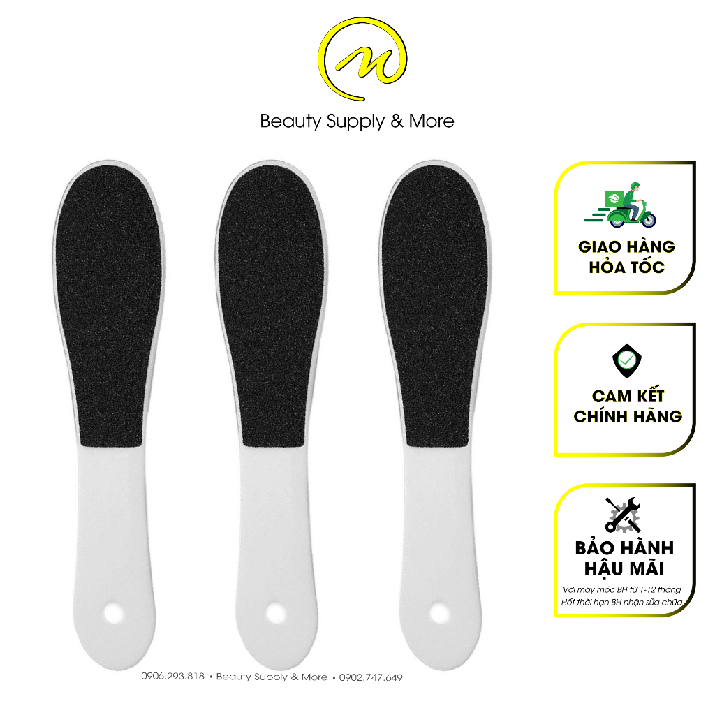 Cây chà gót gỗ loại đẹp/nhựa nhám 2 mặt