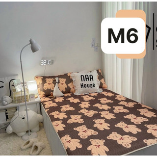 Chiếu điều hòa cao su non 3d kèm 2 vỏ gối kích thước 1m6, 1m8, 2m2
