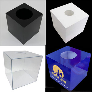  Thùng phiếu hòm phiếu hòm bốc thăm hòm từ thiện mica vuông các cỡ  Acrylic 