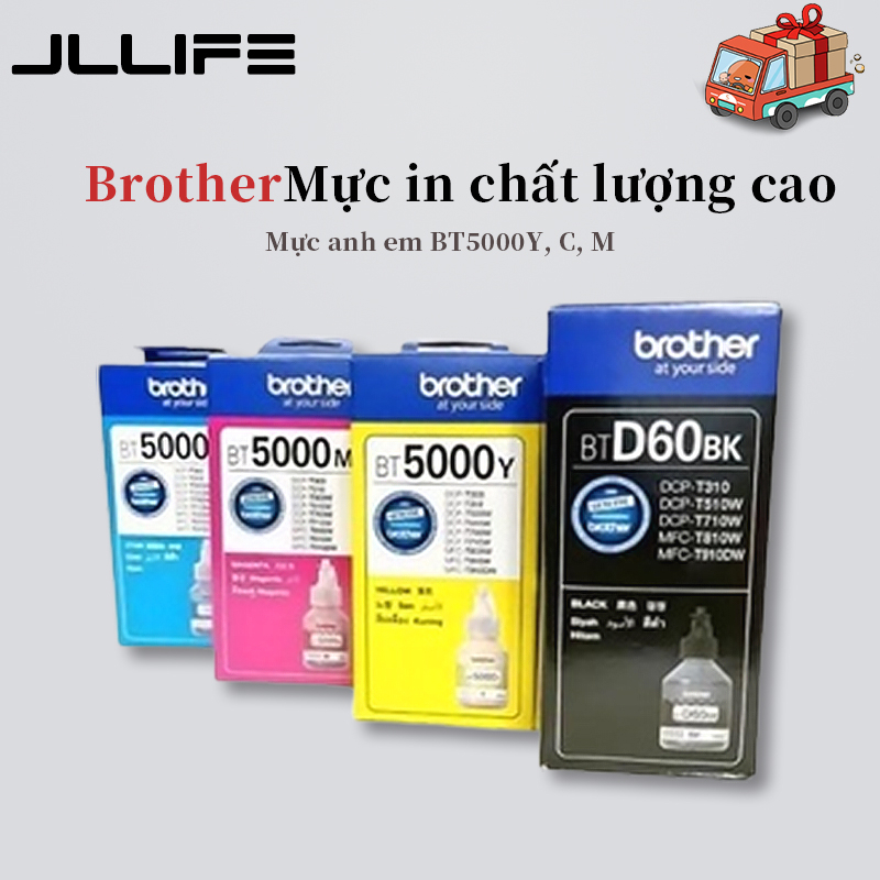 Bộ mực gốc BTD60BK+BT5000 BTD60 T310 T510W T810W T910dw T220 T420W T520W T720W