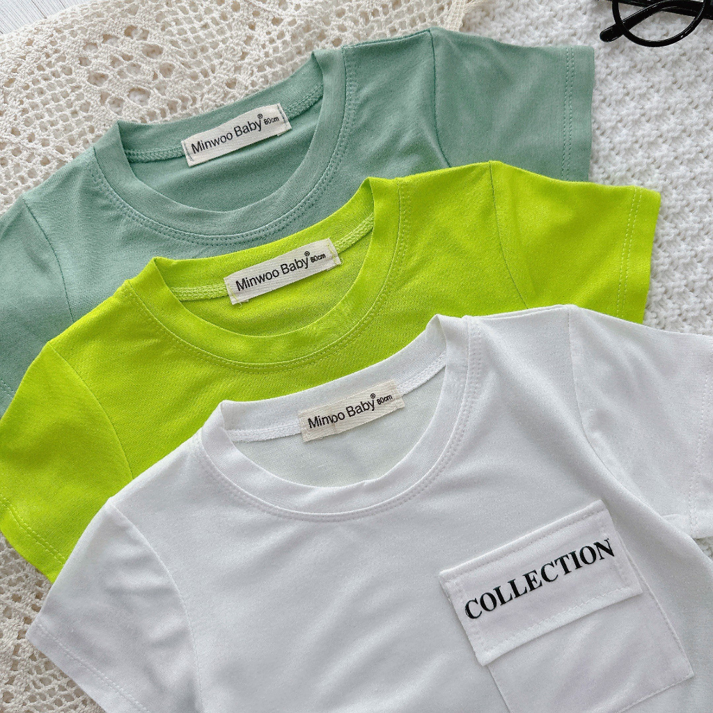 Bộ quần áo cộc tay túi Collection cho bé trai bé gái chất thun lạnh cao cấp siêu mềm siêu mát