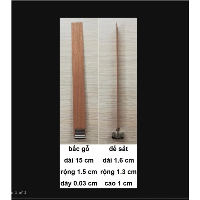 Bấc gỗ làm nến