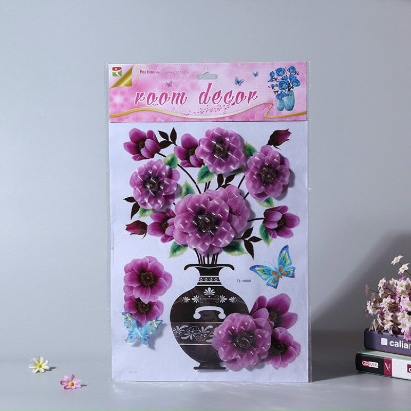 GIẤY DÁN TƯỜNG HOA NỔI 3D