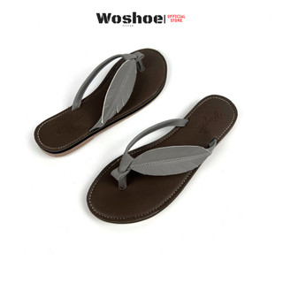  Dép xỏ ngón nữ đế bệt quai kẹp WOSHOE đi biển big size 33-42 nữ 