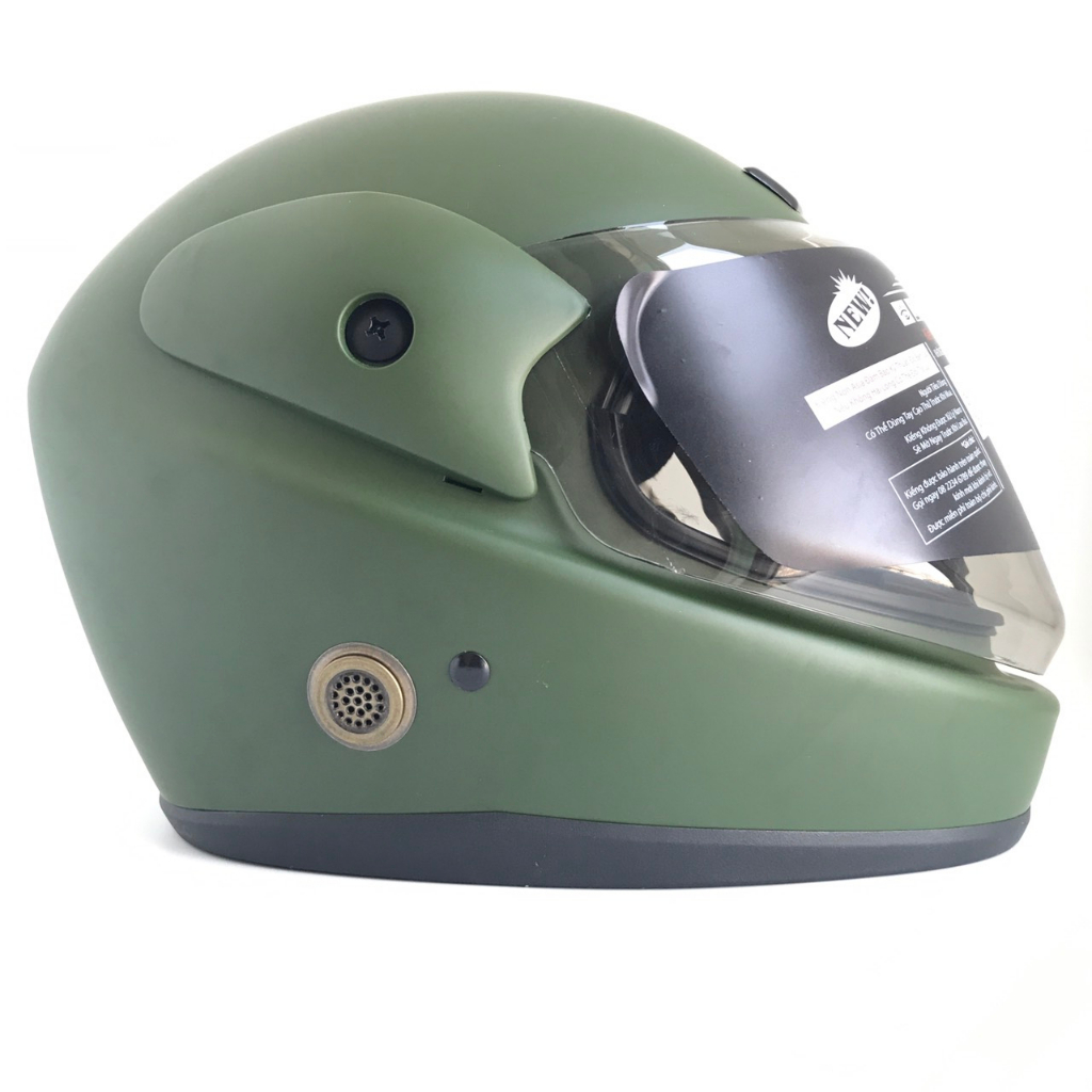 Mũ bảo hiểm Fullface cao cấp Asia MT120  - Màu xanh lính nhám – Vòng đầu 57-59cm – Hàng chính hãng  - Bảo hành 12 tháng