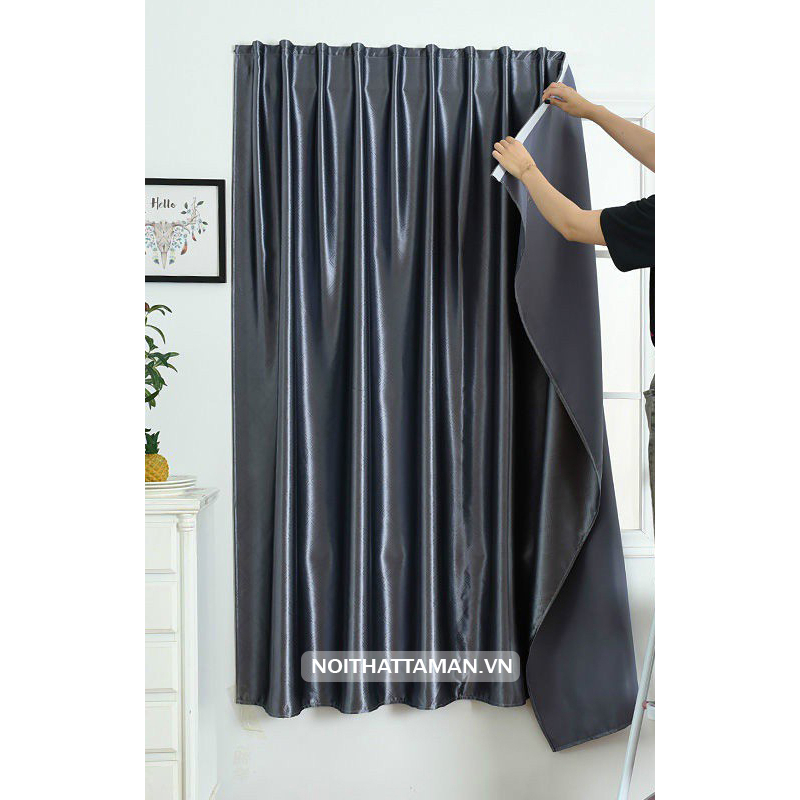 Rèm Dán Tường Tâm An Vải Gấm Cản Sáng , Chống Nắng Tiện Lợi - Không Cần Treo Thanh