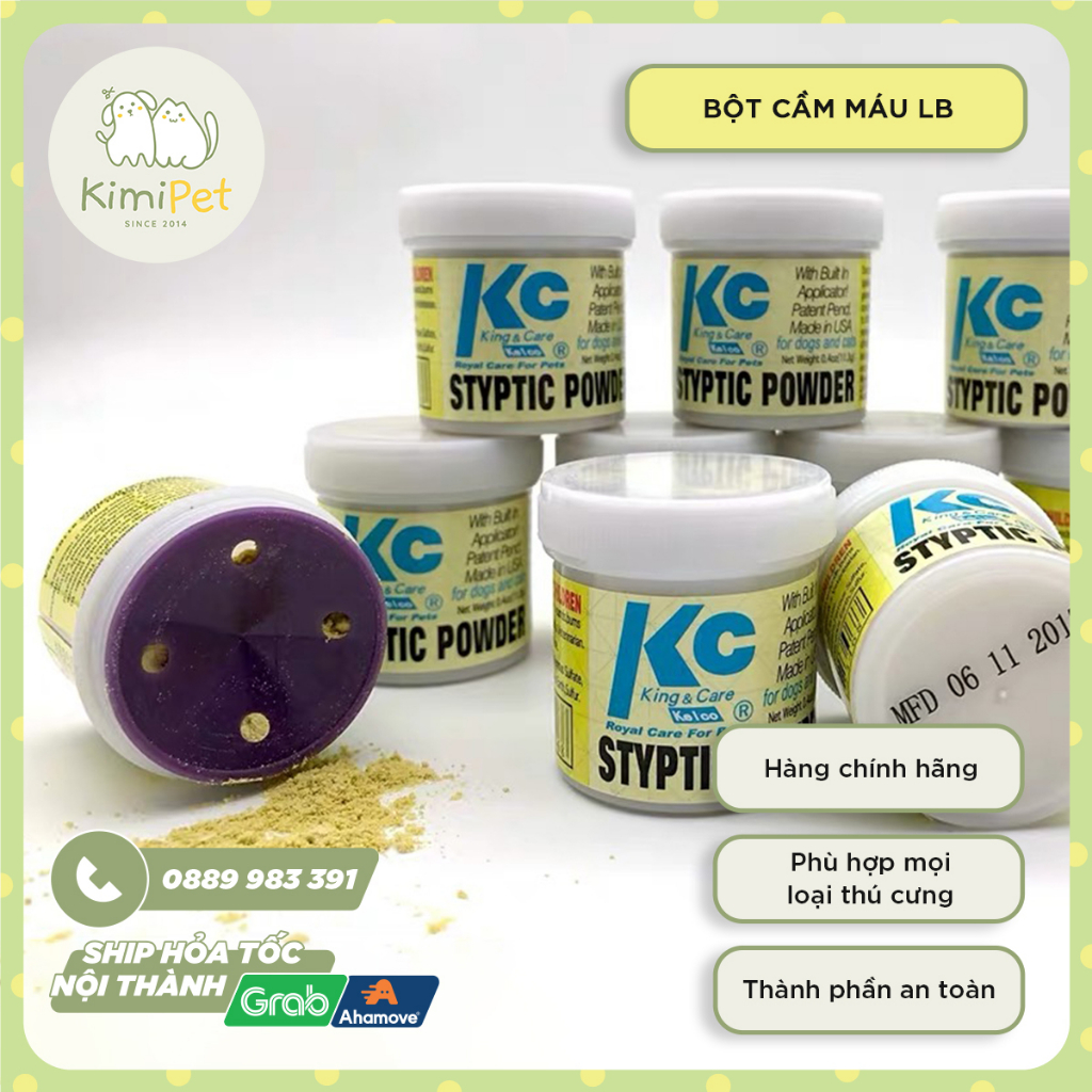 Bột cầm máu chuyên dụng KC cho thú cưng - Kimi Pet