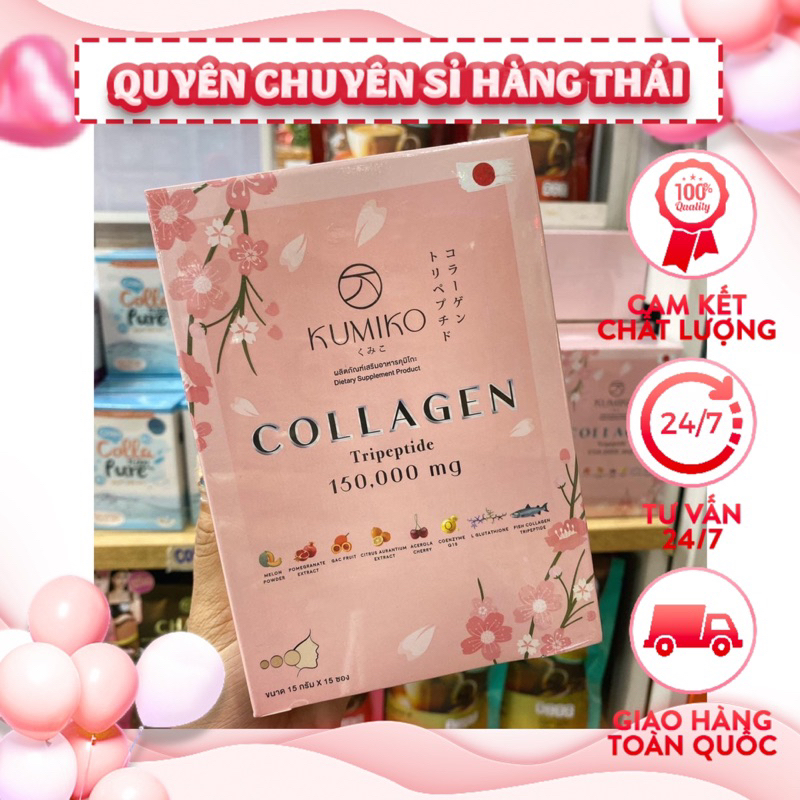Hộp 15 gói collagen kumiko thái lan