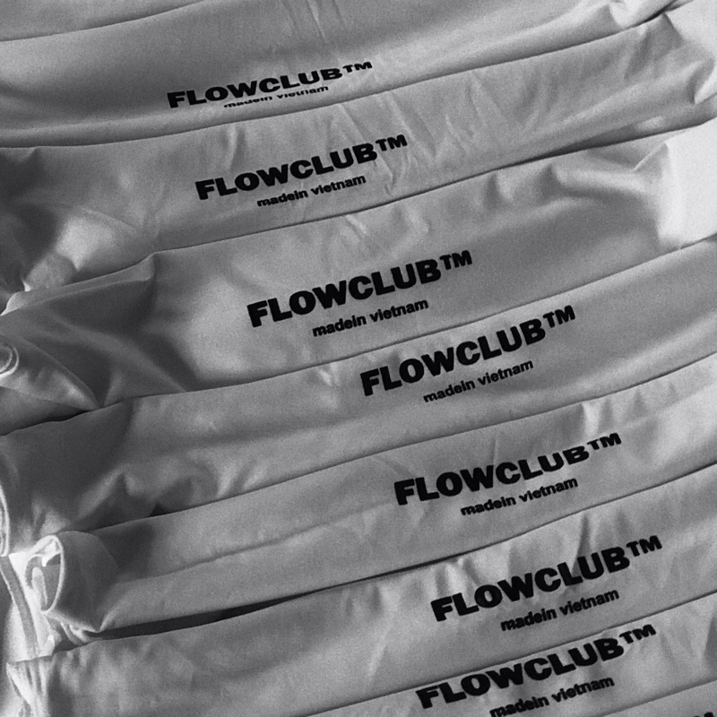 Áo thun đi ẻ không Flow Club cotton 100% 2 chiều co giãn 250gsm chất lượng tốt
