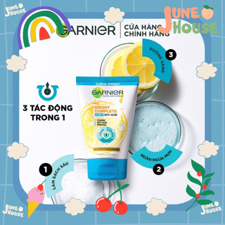 Sữa Rửa Mặt Garnier Bright Complete 3 in 1 Foam Anti-Acne