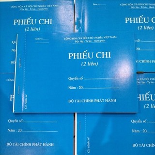 Phiếu chi 2 liên/3 liên a5 dày 100 tờ (10 quyển )