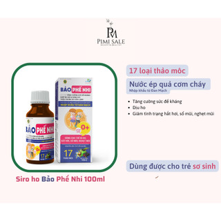 Thực phẩm bảo vệ sức khỏe Siro ho Bảo Phế Nhi 100ml