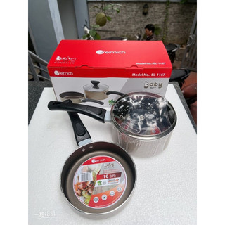 Bộ Chảo + Quánh inox chống dính Elmich  Baby EL-1167