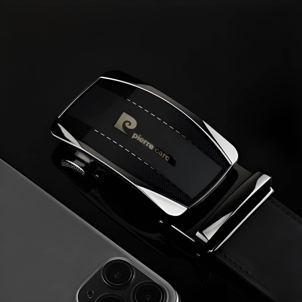 Thắt Lưng Nam Da Thật Cao Cấp Hàng Hiệu Pierre Cardin, Dây Nịt Nam Cao Cấp WP9999 Hộp Gỗ Làm Quà Tặng, Quà Biếu