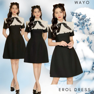 [Erol Dress] Đầm WAYO công sở phối nơ to thanh lịch sang trọng
