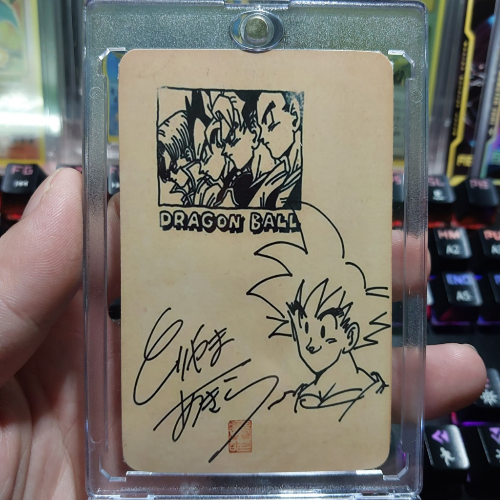 Thẻ Dragonball 7 viên ngọc rồng nét cơ bản có chữ ký tác giả Akira Toriyama 2098 1-9