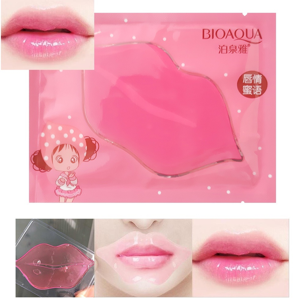 Mặt Nạ Môi Bioaqua Lip Plumper Collagen Nourishing Crystal Lip Mask 1 Miếng
