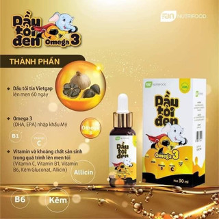 Dầu tỏi đen Omega 3 30ml (Cam kết hàng chính hãng)