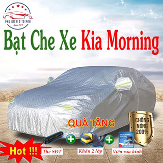 Bạt phủ xe ô tô kia morning - bạt phủ ô tô 5 chỗ 3 lớp cao cấp chống mưa, chống nắng, chống cháy loại 1