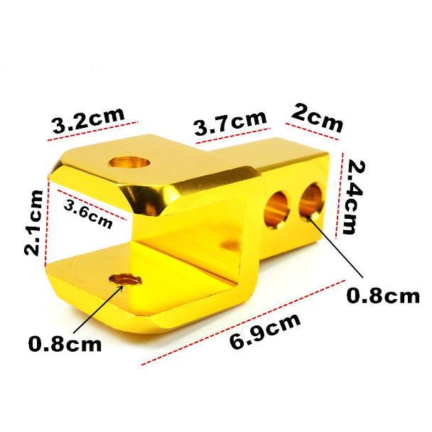 Pat nhôm CNC nâng phuột xe tay ga Airblade Lead Vision PCX loại cao cấp 5cm 6cm