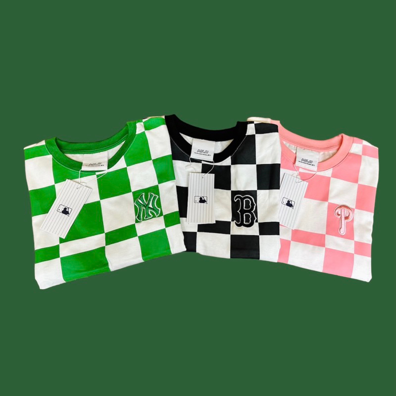 Áo thun nữ MLB croptop thêu logo xịn xò