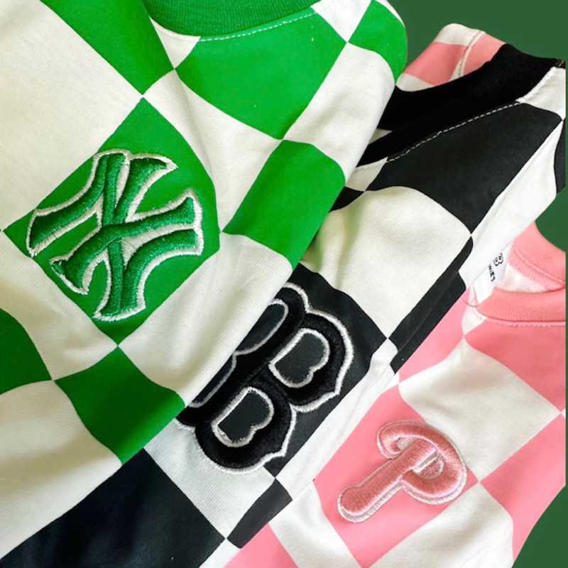 Áo thun nữ MLB croptop thêu logo xịn xò