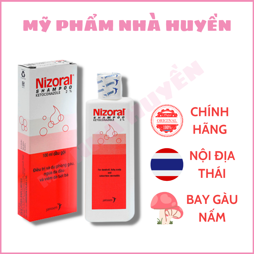 Dầu gội Nizo ral Thái lan chính hãng,ngăn ngừa gàu,nấm ngứa,giúp da đầu khoẻ mạnh dung tích 50ml,100ml - Huyền cosmetic