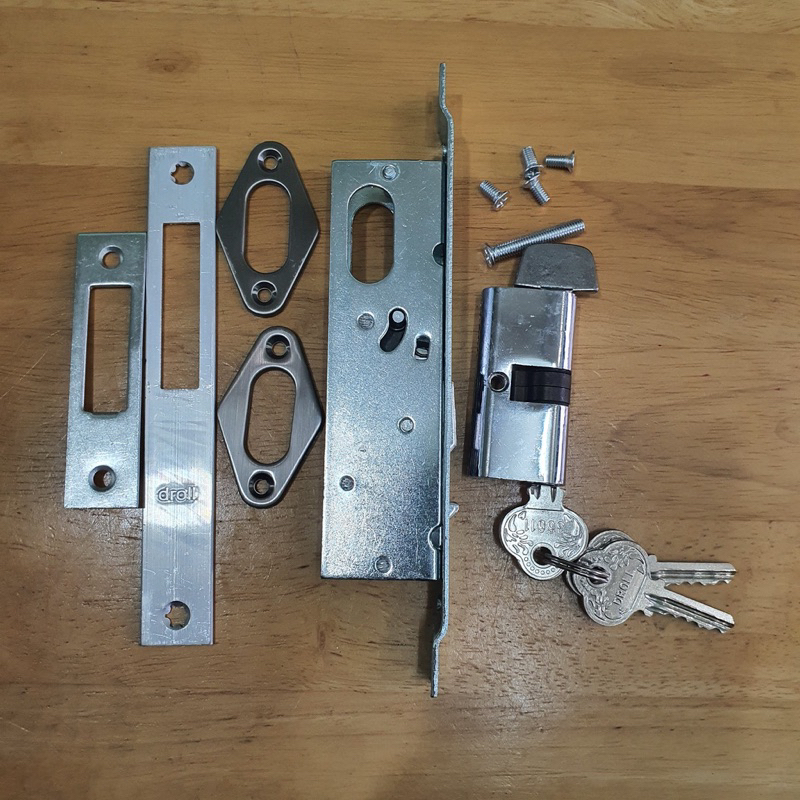 Khóa cửa Droll lùa cửa nhôm kính, cửa sắt, cửa tủ...