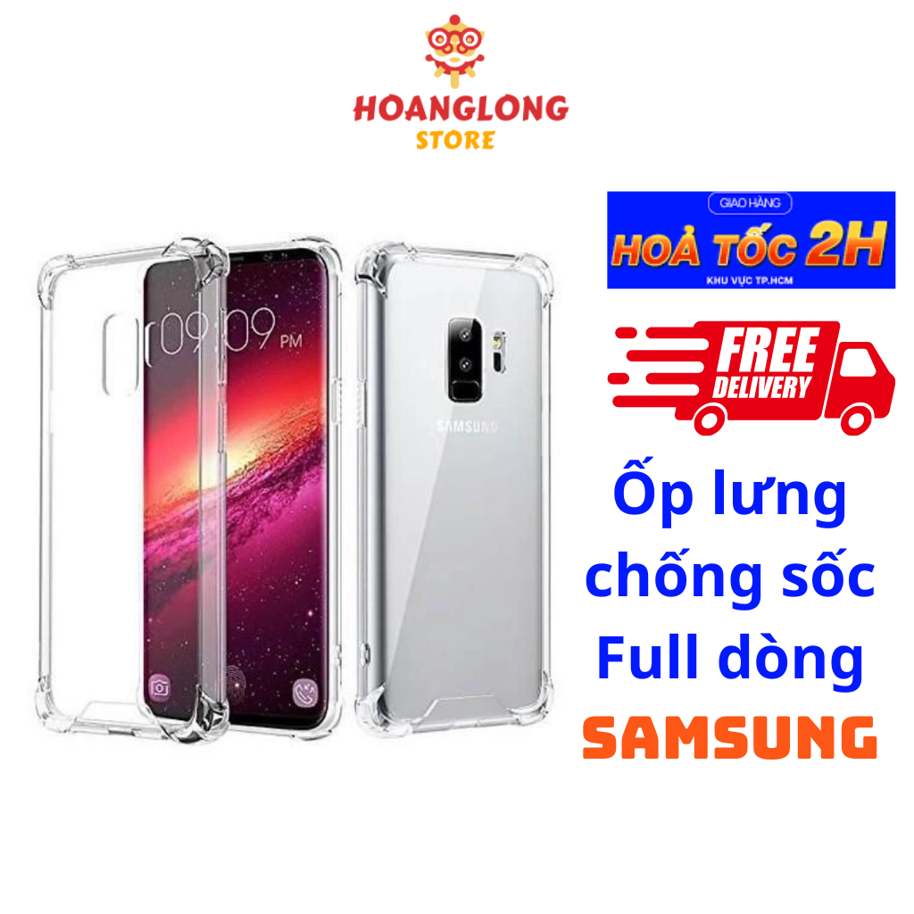 Ốp lưng Samsung trong suốt chống sốc S7edge /S8 / S8plus / S9 /S9plus/ S10/S20/S21/NOT8/NOT9/NOT10/NOT20/NOT 20UTRA
