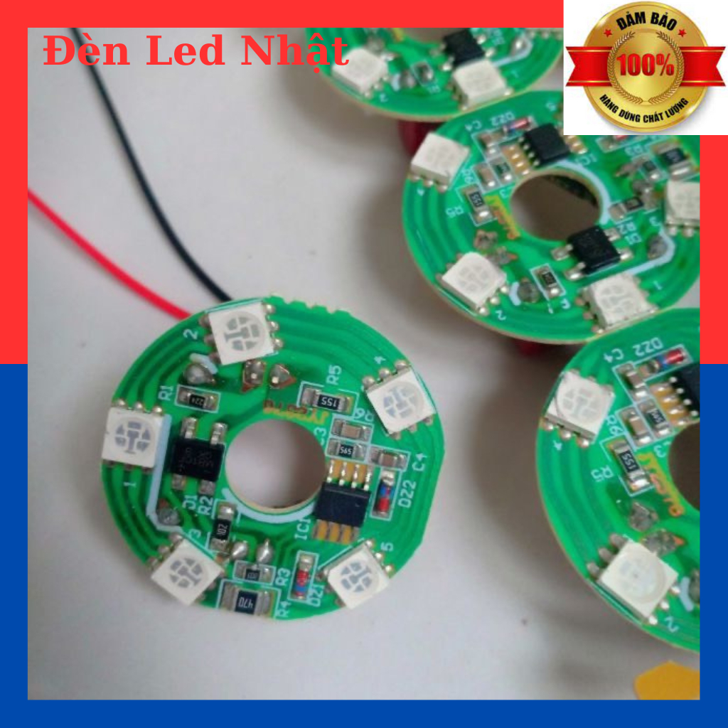 Bo mạch đèn led đổi màu cho đèn điện thờ cúng pha lê sáng rõ, siêu bền siêu sáng nguồn 220v- Có dây ghi và mạch điện led