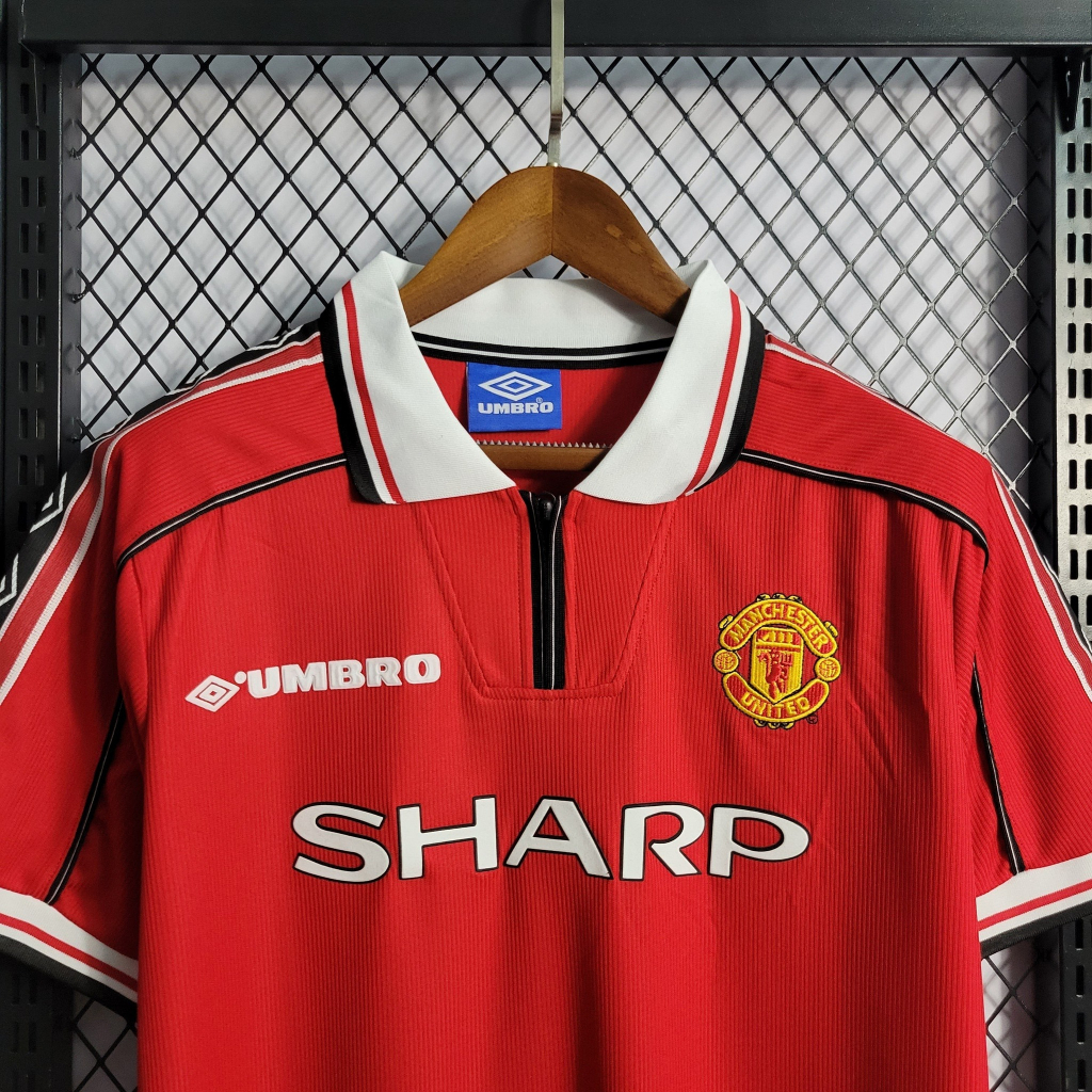 Áo Đấu MU Sharp Đỏ Mùa 98/99 - Trơn