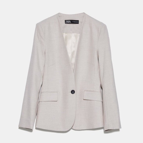 **  Áo khoác Blazer Zara authentic chiết eo cổ không ve - Đã Qua Sử Dụng