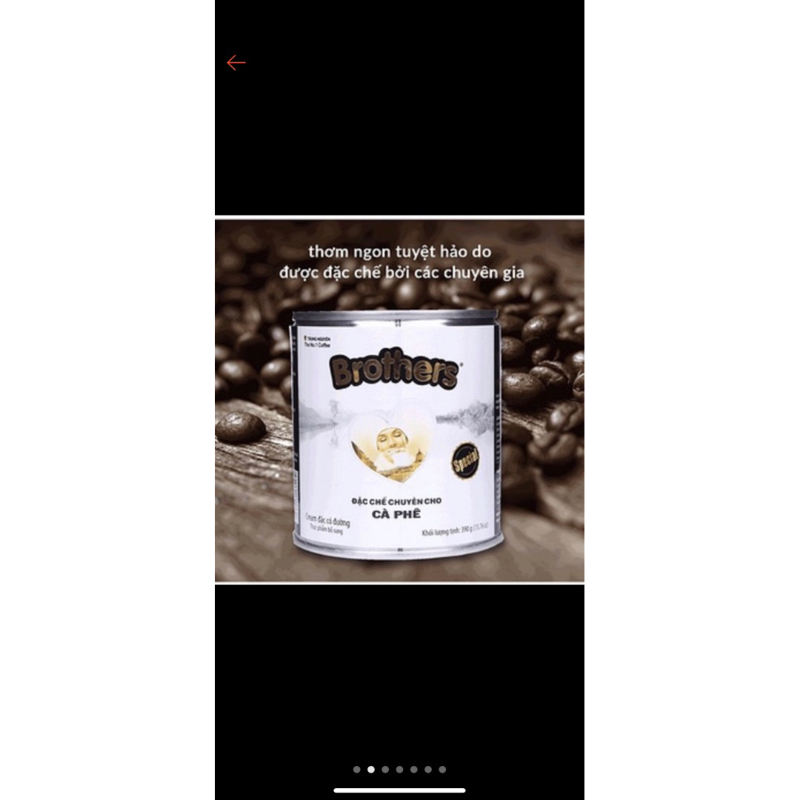 Combo 2 lon Sữa Đặc Chuyên Pha Chế Cafe Brothers Trung Nguyên