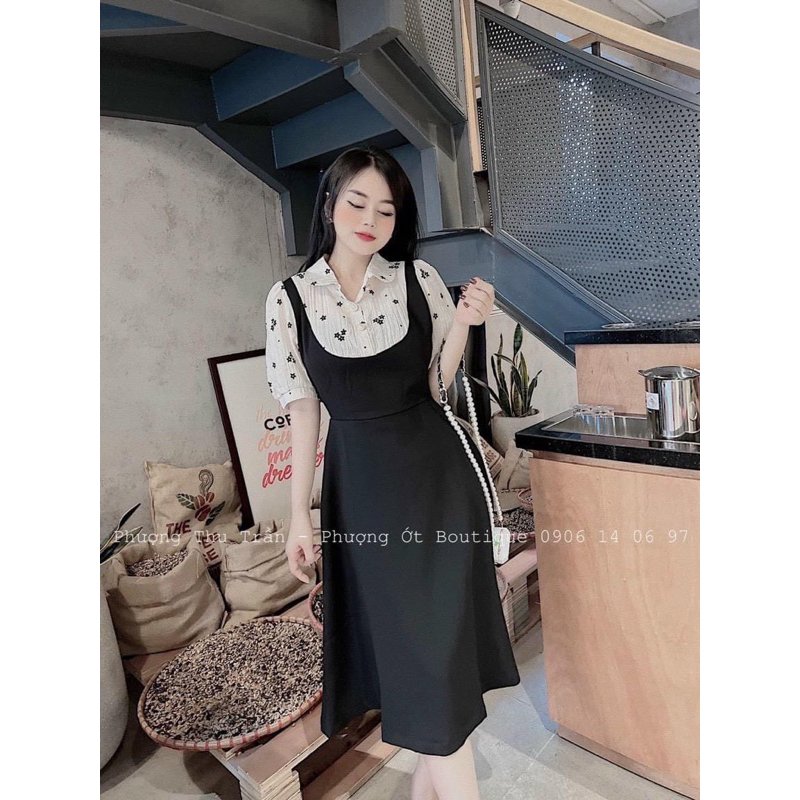 BIGSIZE HIẾU HIẾU ( Đầm hoa yếm 55-100kg )