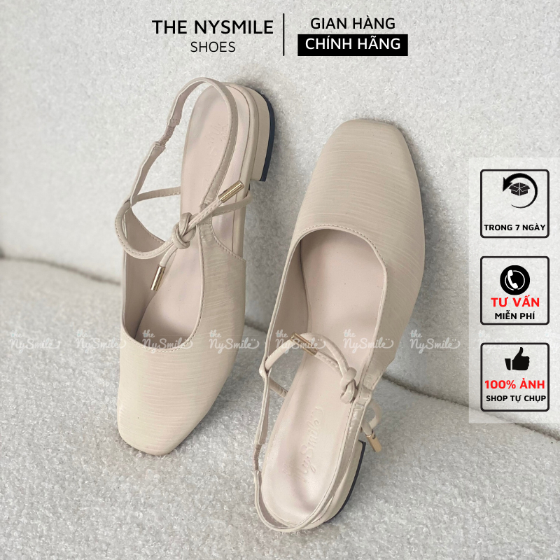 Giày búp bê mũi vuông quai thắt - The NySmile - KAVY