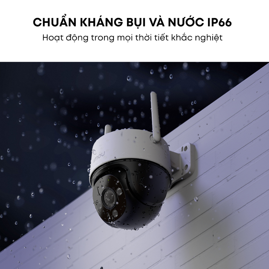 Camera Wifi ngoài trời Imou Cruiser SE+ (4MP) I IPC-S41FEP I Đàm thoại 2 chiều I Phát hiện chuyển động I IP66 | BigBuy360 - bigbuy360.vn