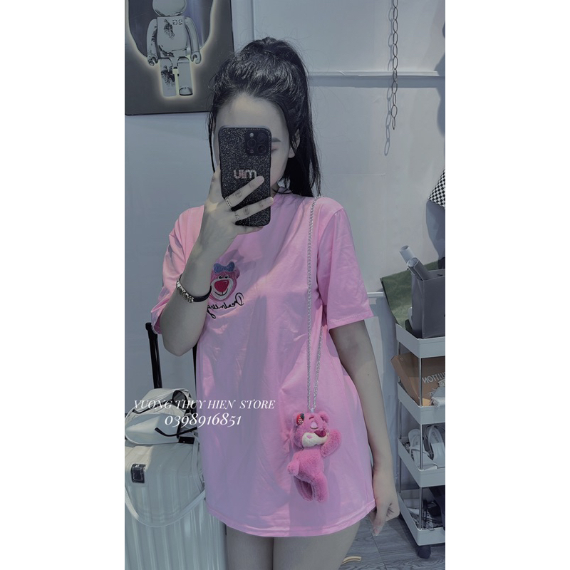 Siêu phẩm cute kèm túi , gấu to , áo thêu gấu , form giấu quần kèm ảnh thật 100% GIÁ RẺ