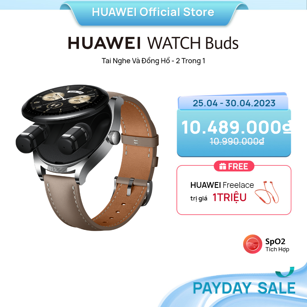 Đồng Hồ Thông Minh HUAWEI WATCH Buds |Tai Nghe và Đồng Hồ 2 trong 1