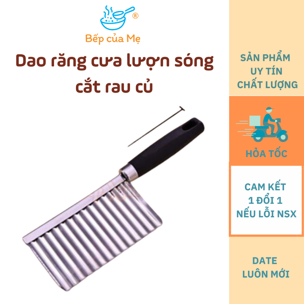 Dao răng cưa lượn sóng cắt rau củ, rau câu, bánh hình sóng, Shop Bếp Của Mẹ