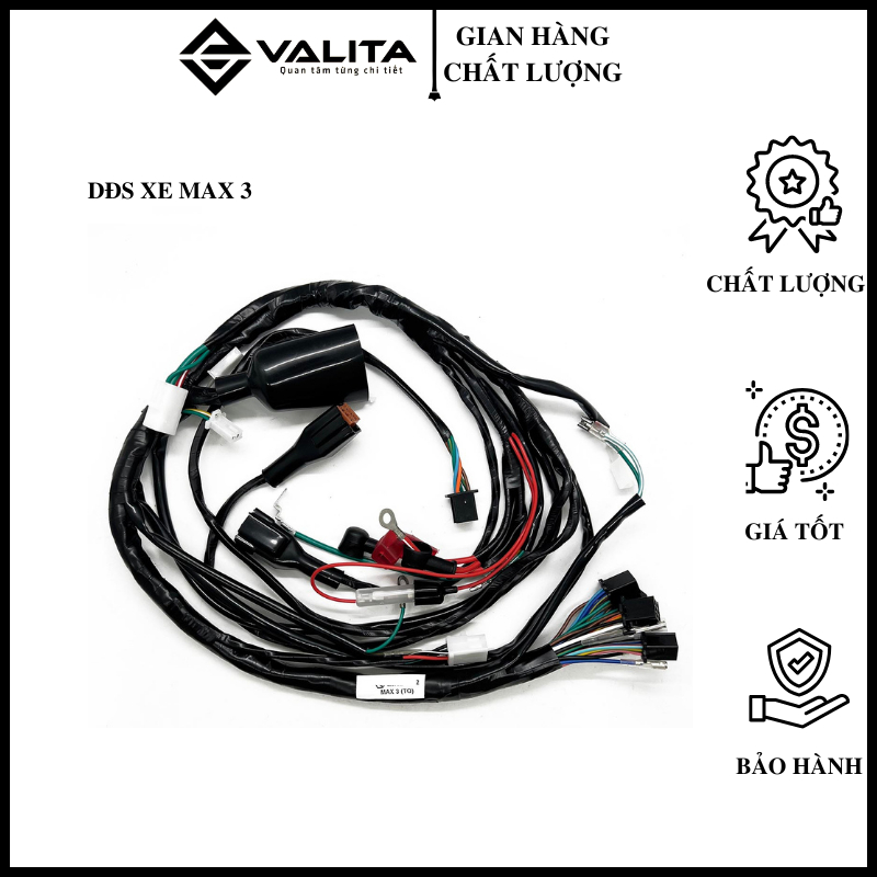 ✅[HÀNG CHẤT LƯỢNG ] BỘ DÂY ĐIỆN SƯỜN CHO XE MAX 3