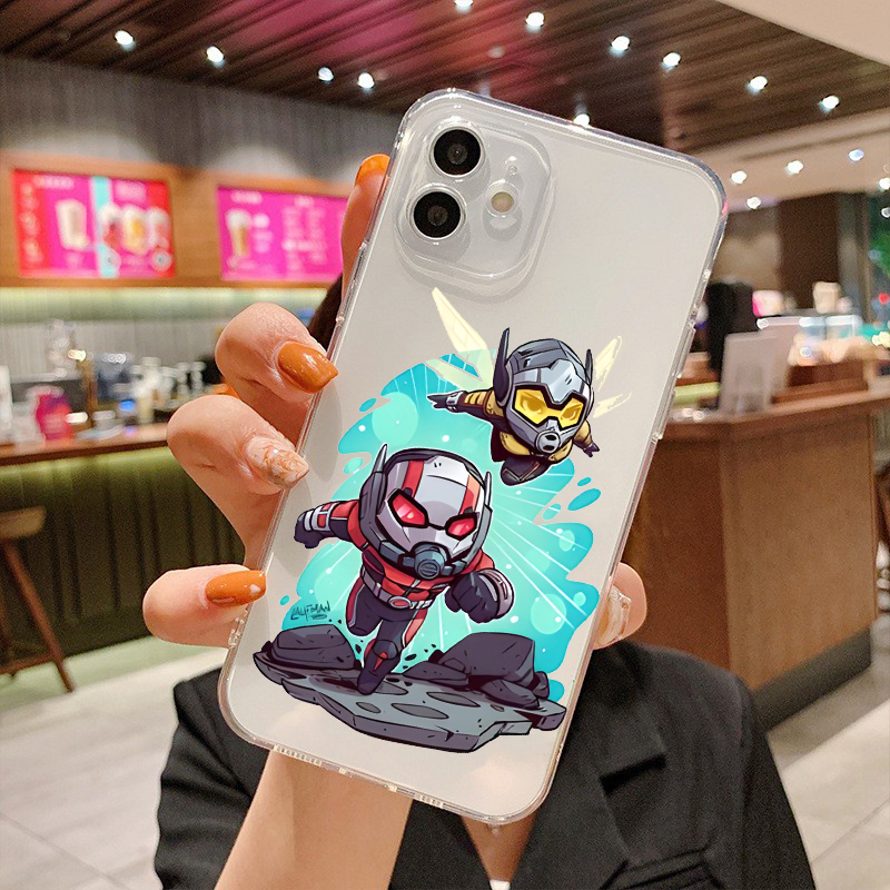 Ốp vuông iphone người kiến và chiến binh ong 14 Pro max 6 6s Plus 7P 8P 11 Pro Prm X Xs max 12 Pro 12 Prm 13 u745