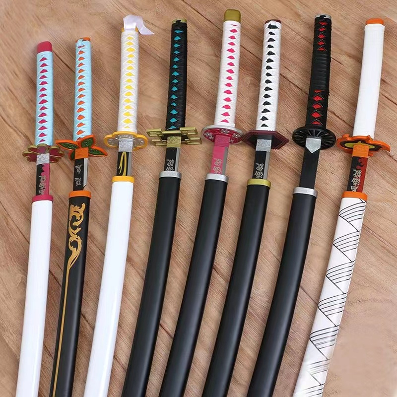 Đạo cụ Cosplay mô hình kiếm gỗ tất cả nhân vật hoạt hình katana zenitsu kimetsu no yaiba, zoro onepiece