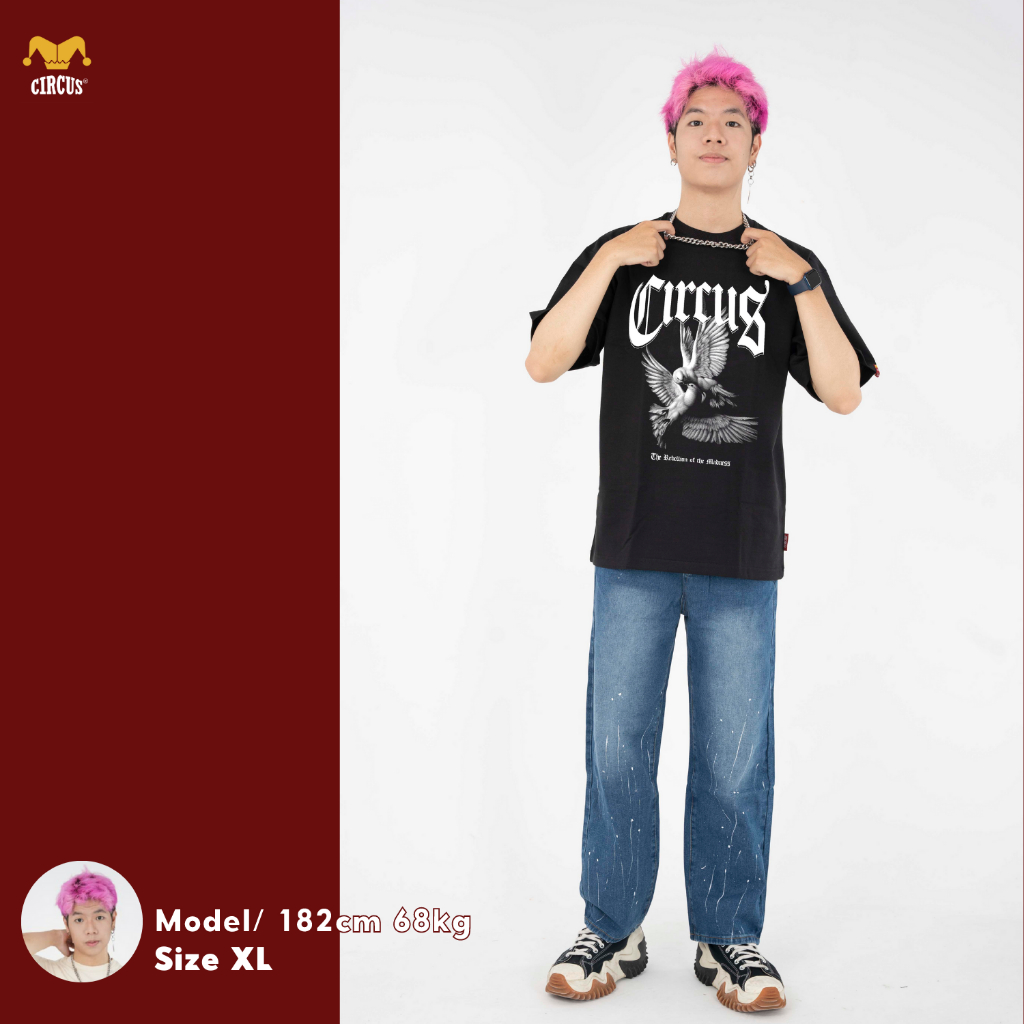 Áo thun unisex oversize Local Brand Circus 100% Cotton - Mã Graphic G05