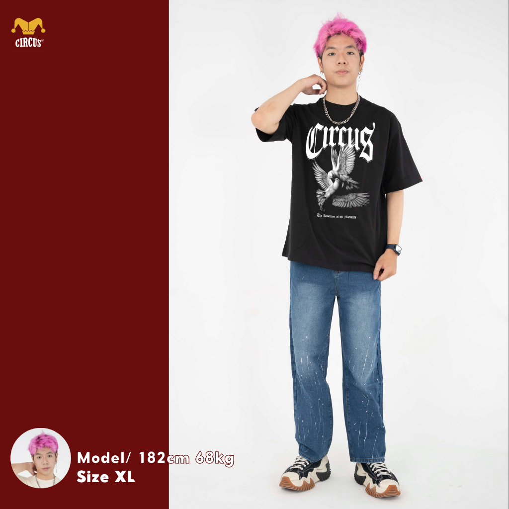 Áo thun unisex oversize Local Brand Circus 100% Cotton - Mã Graphic G05