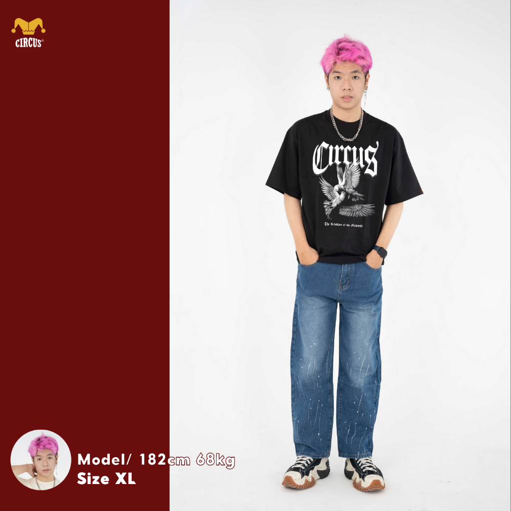 Áo thun unisex oversize Local Brand Circus 100% Cotton - Mã Graphic G05