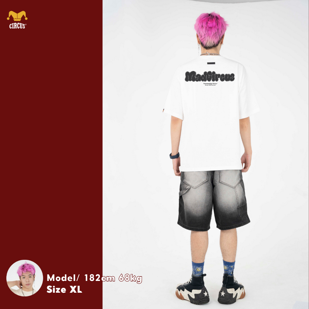 Áo thun unisex oversize Local Brand Circus 100% Cotton - Mã Basic B04