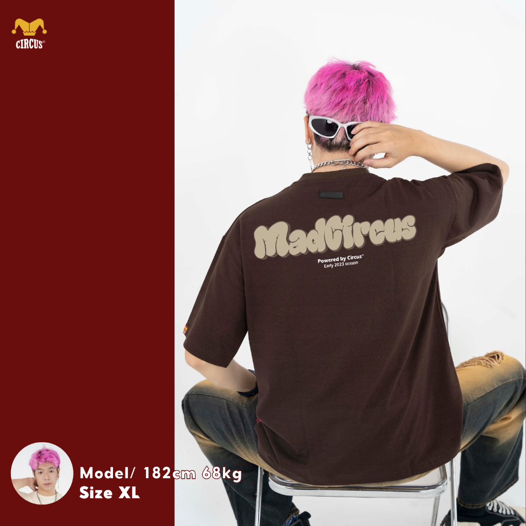 Áo thun unisex oversize Local Brand Circus 100% Cotton - Mã Basic B04