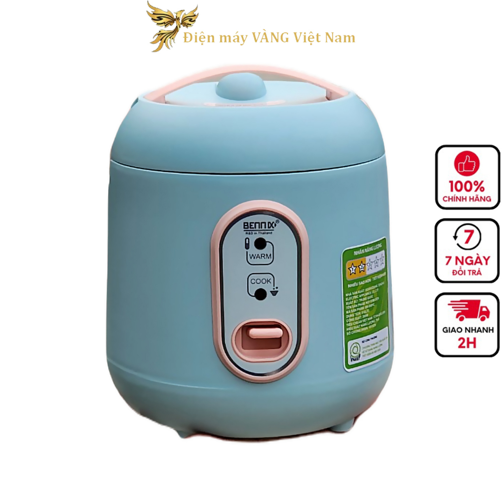 Nồi cơm điện mini văn phòng cho 2 người Bennix BN-006 dung tích 0.6 lít