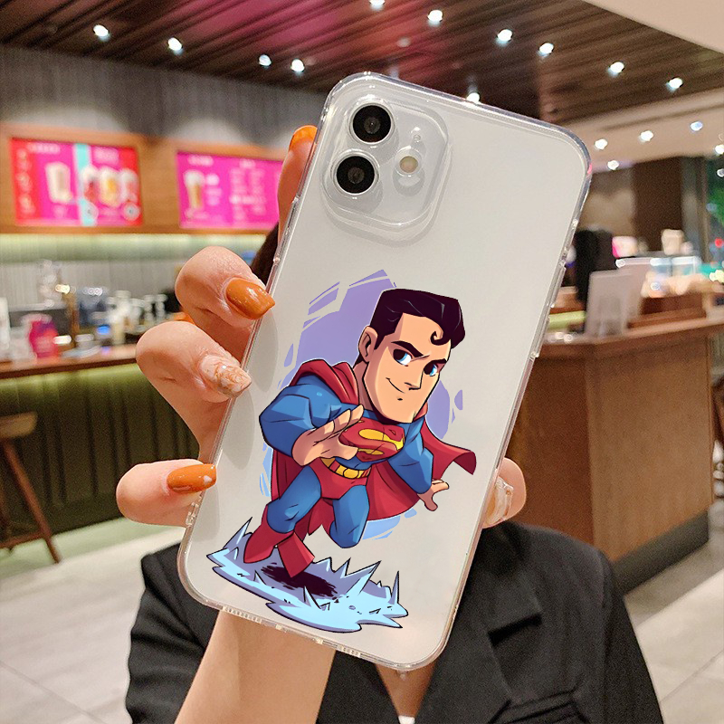 Ốp lưng iphone ốp chống bẩn Super.Man cực đáng yêu cho ip 7p 8p x xsmax 11 12 13 14 pro max plus u750